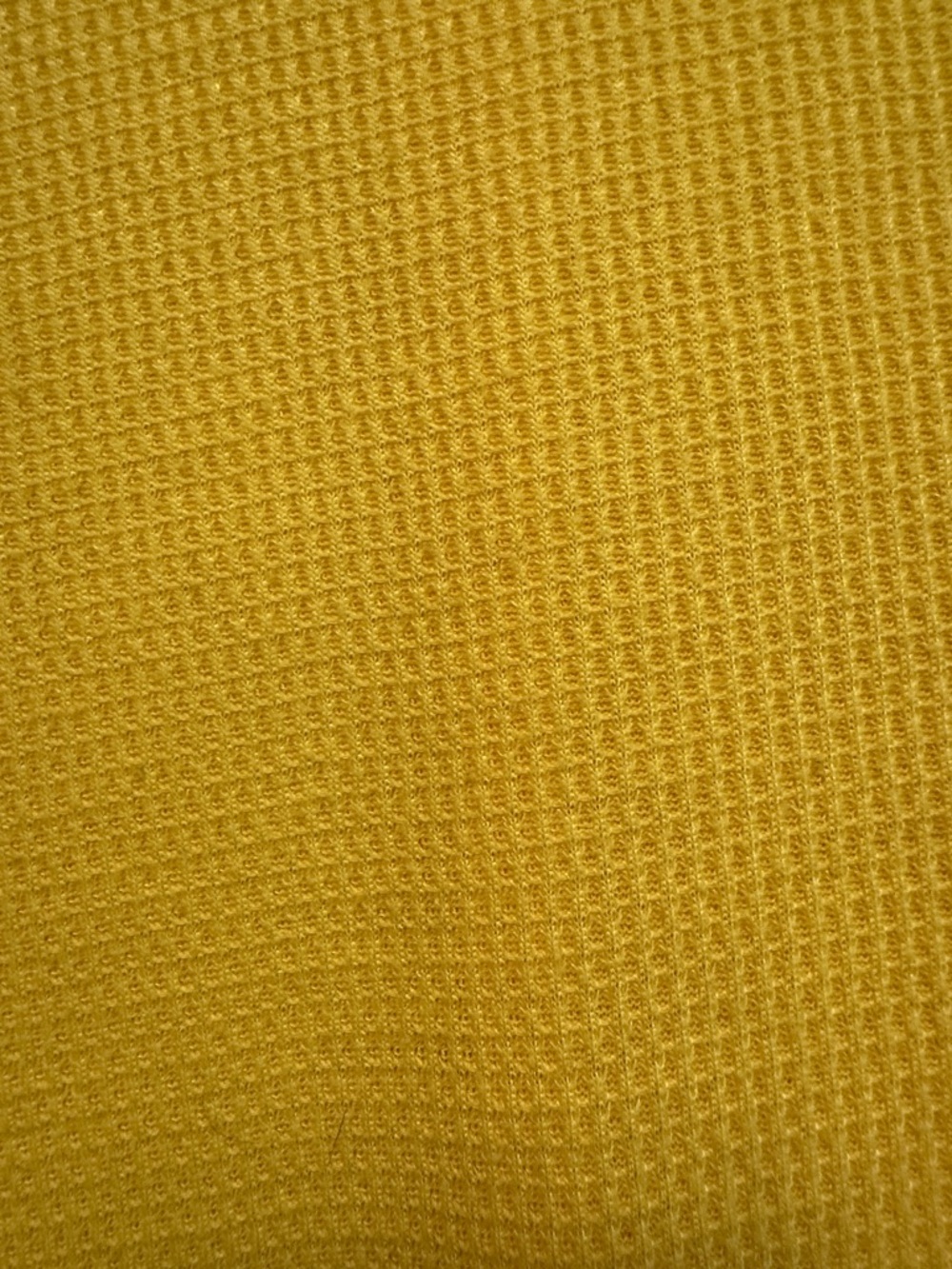 Miaoli Yellow Lace-Sleeve Waffle Women's Top - Picture 5 of 7